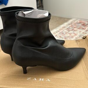 Zara Kitten Heel Pointy toe booties